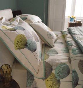 Sanderson Dandelion Clocks Chaffinch Bedlinen