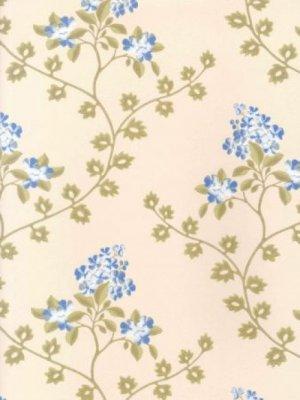 ZOFFANY CHERRY BLOSSOM : BLUE WALLPAPER