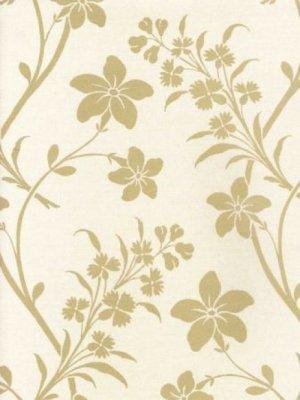 ZOFFANY PERIWINKLE : CREAM WALLPAPER