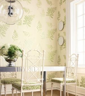 Thibaut Filigree Fougere  Wallpaper
