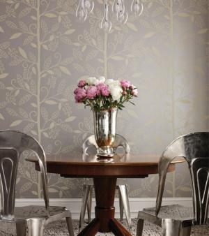 Thibaut Filigree Greenwood   Wallpaper