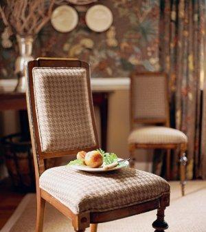 Thibaut Tidewater Heritage Houndstooth Woven Fabric