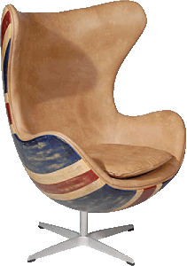 Hirshorn Chair Parchment Union Jack