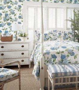 Thibaut Signature Prints Hydrangea Fabric