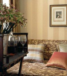 Thibaut Fairfax Ikat Stripe Wallpaper