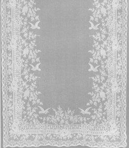 Anna French Ivory Birds Panel Woven Silk