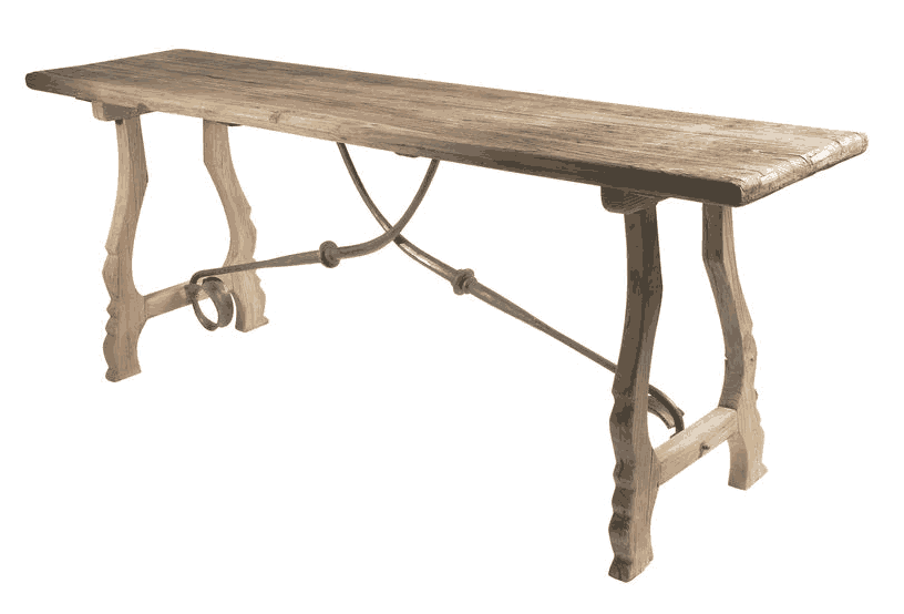 Spanish Style Console Table Alexander Interiors,Designer Fabric