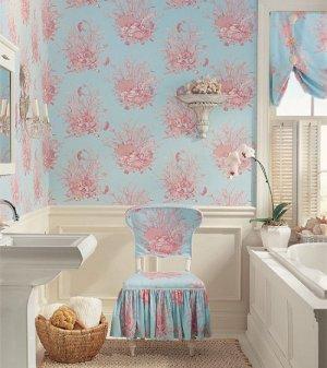 Thibaut Toile Resource Vol II Nautilus Wallpaper