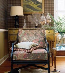 Thibaut Tidewater Oakley Plaid  Wallpaper