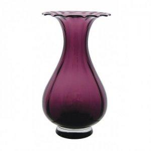 DARTINGTON CRYSTAL AURA MULBERRY MEDIUM OPTIC VASE