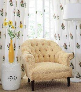 Thibaut Gatehouse Pomegranate Embroidery Woven Fabric