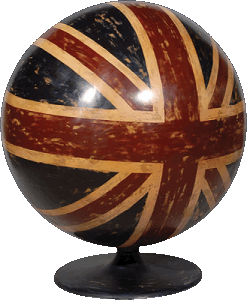 Pod Chair Union Jack Fudge Leather Back