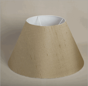 ALEXANDERS FRENCH DRUM FAWN SILK SHADE