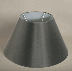 ALEXANDERS FRENCH DRUM SLATE SILK SHADE