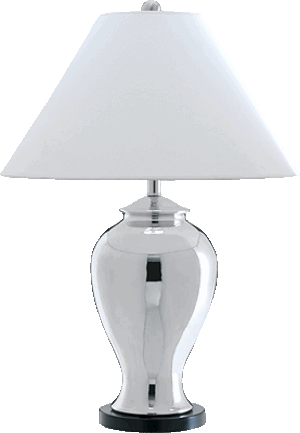 Silver Ceramic Table Lamp