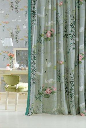 Nina Campbell Sylvana Swan Lake Fabric