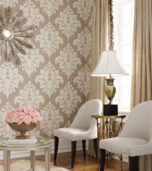 Thibaut Filigree Sydney Damask  Wallpaper