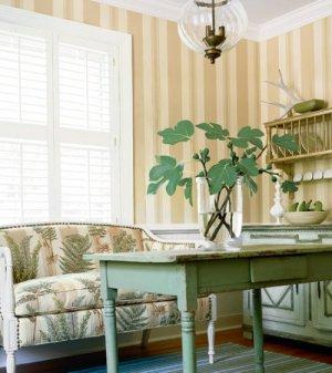 Thibaut Tidewater Sylvan Stripe  Wallpaper