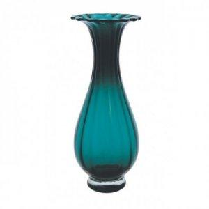 DARTINGTON CRYSTAL TALL OPTIC VASE FOREST