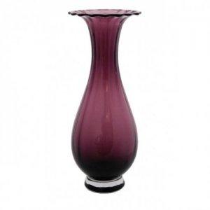 DARTINGTON CRYSTAL AURA MULBERRY TALL OPTIC VASE