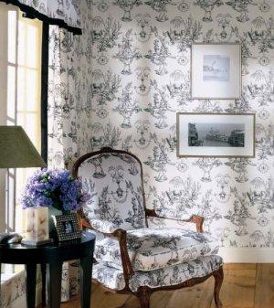 Thibaut Toile Portfolio Rockwood Toile Wallpaper