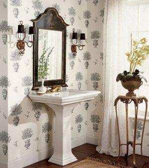 Thibaut Cantebury Terrace Garden Wallpaper