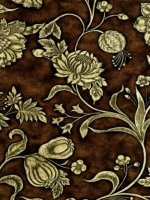 ZOFFANY ST JAMES - BROWN WALLPAPER
