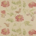 COLEFAX AND FOWLER POPPY AND BUTTERFLY WALLPAPER