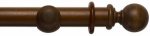 SOLID WOODEN BALL CURTAIN POLE