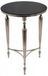 ROUND TABLE WITH BLACK GRANITE TOP