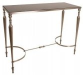 CONSOLE TABLE WITH BLACK GRANITE TOP