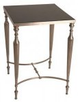 SIDE TABLE WITH BLACK GRANITE TOP