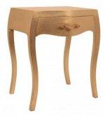 CHAMBERY SINGLE DRAWER BEDSIDE TABLE IN SILVER & BRONZE