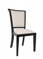 DINING CHAIR WITH PALAZZO FABRIC - BLACK