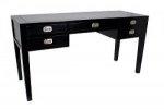 BLENHEIM 5 DRAWER DESK BLACK