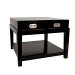 BLACK BLENHEIM SIDE TABLE