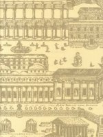 ZOFFANY ROME - PARCHMENT/GOLD WALLPAPER