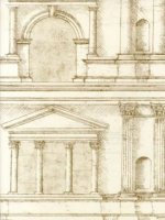 ZOFFANY FACADE - PLASTER/TAUPE WALLPAPER