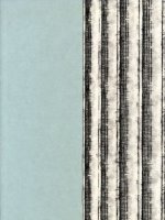 ZOFFANY INTAGLIO PILLAR - SKY BLUE/CHARCOAL WALLPAPER