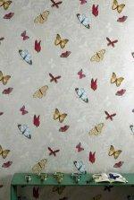 Nina Campbell Lombardia Farfalla Silk Fabric