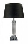 NICKEL AND CRYSTAL TABLE LAMP - BASE ONLY