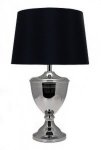 NICKEL URN TABLE LAMP WITH SHADE