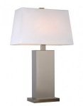 STEEL TABLE LAMP & SHADE
