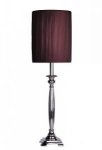 NICKEL CANDLESTICK TABLE LAMP