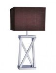 NICKEL TABLE LAMP & SQUARE SHADE