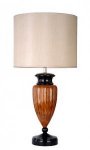 BLACK FINISH URN TABLE LAMP