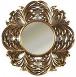 ROUND LEAF FRAMED MIRROR