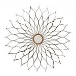 FLOWER MIRROR - METAL FRAME