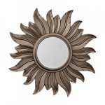 ANTIQUE SILVER SUNRAYS MIRROR