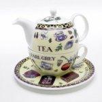 ROY KIRKHAM BONE CHINA | TEAPOT WITH CLASSIC CUP & SAUCER